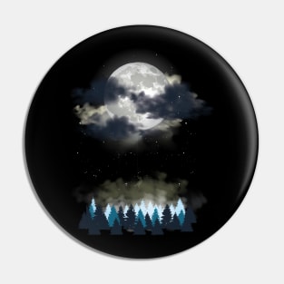 Camping under the moon Pin