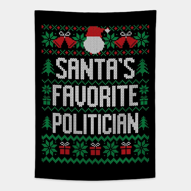 Santa's Favorite Politician Tapestry by Saulene