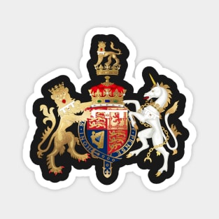 Windsor Coat of Arm Insignia in Faux Gold Magnet