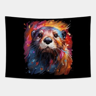 Otter Rainbow Tapestry