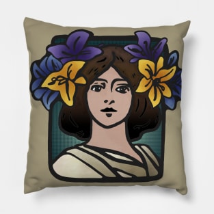 Flora - Goddess of Flowers Pillow