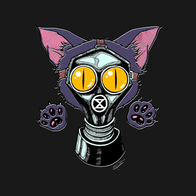 Gas Mask Kitty by Indi Martin