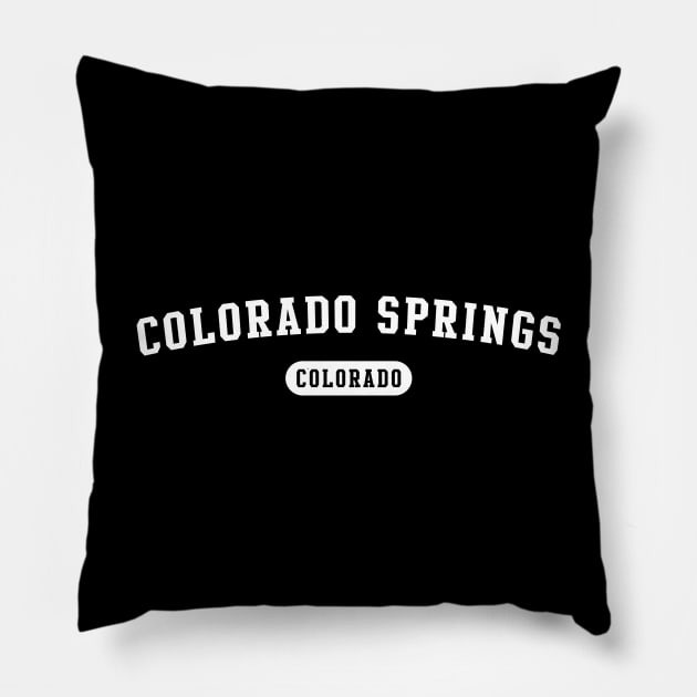 Colorado Springs, Colorado Pillow by Novel_Designs