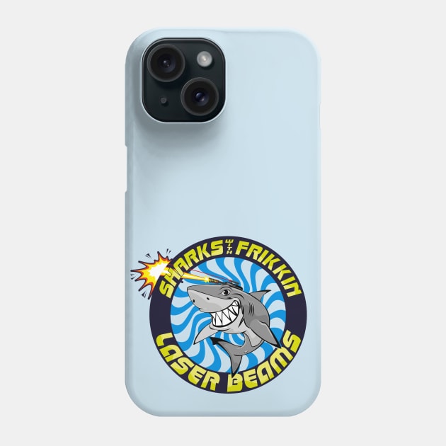 Shark with frikkin laser beams Phone Case by BOEC Gear