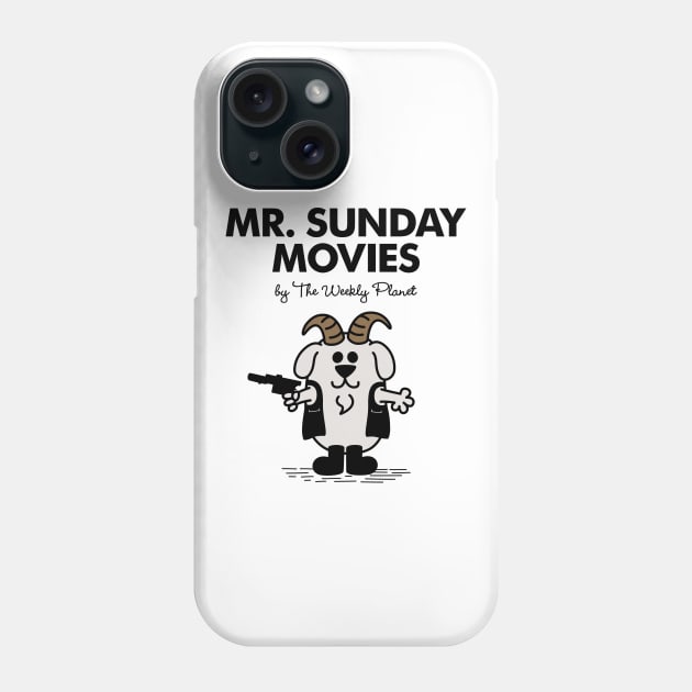 Mr Sunday Movies Phone Case by Byway Design