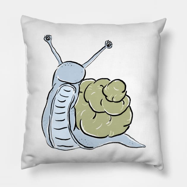 Snail Pillow by hharvey57