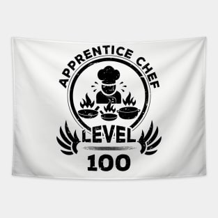 Level 100 Apprentice Chef Funny Cook Gift Tapestry