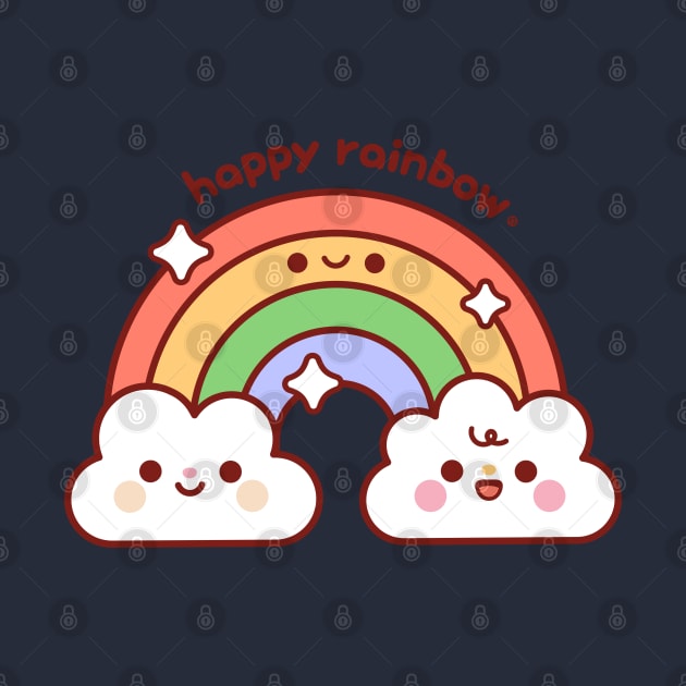 Happy Rainbow Kawaii by kudasai