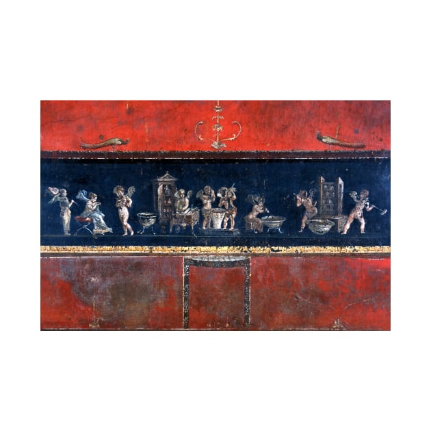 Roman fresco showing perfume production (C006/4566) by SciencePhoto