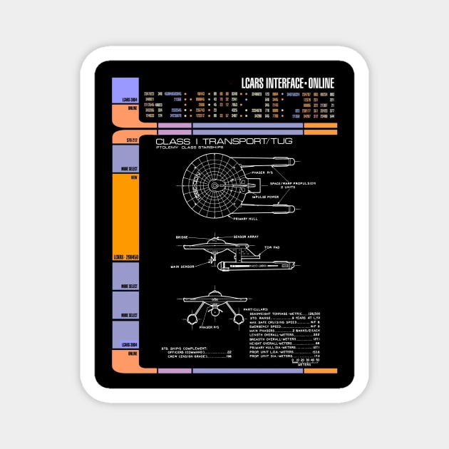 Computer Readout Showing Original Series Transport Tug - Science ...