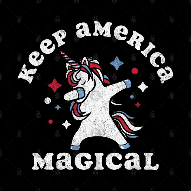 Keep America Magical Dabbing Unicorn by Tingsy