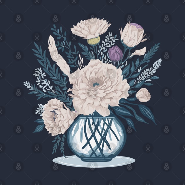 Vase with flowers. by webbygfx