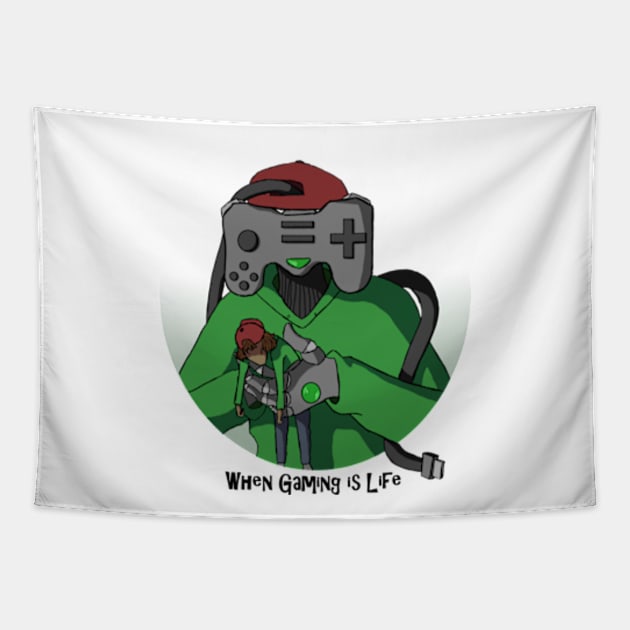 When Gaming is Life Tapestry by KnBDesigns