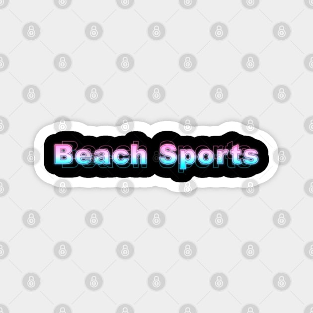 Beach Sports Magnet by Sanzida Design