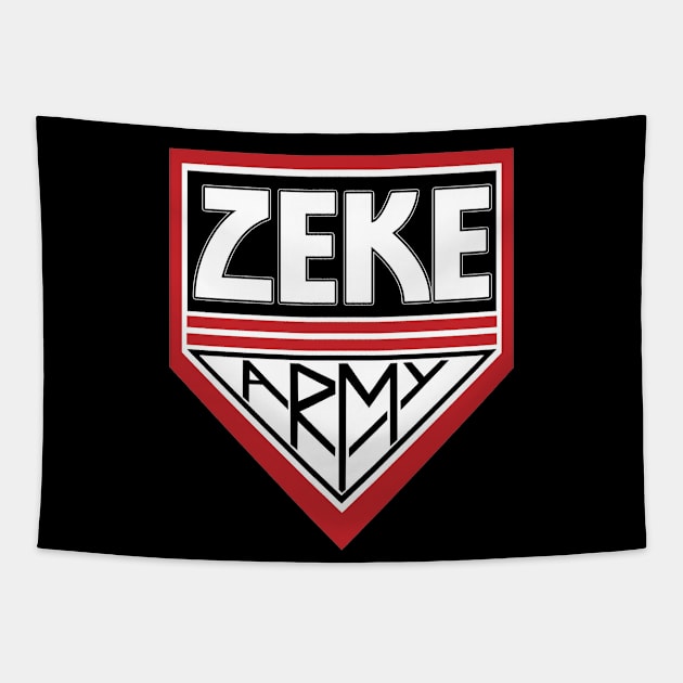 Zeke Army Tapestry by CosmicAngerDesign