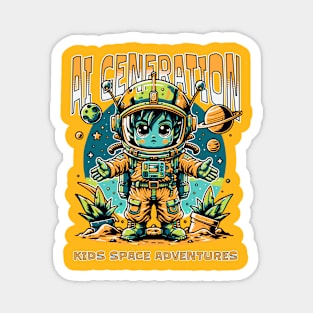 kIDS SPACE ADVENTURE AI GENERATION Magnet