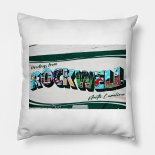 Greetings From Rockwell Pillow