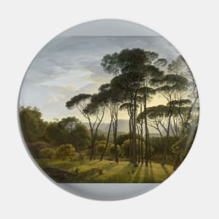 Italian Landscape with Umbrella Pines by Hendrik Voogd Pin