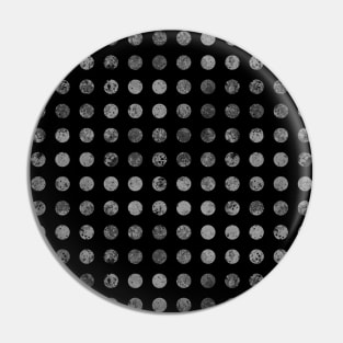Dark Polka Dots Pattern Pin