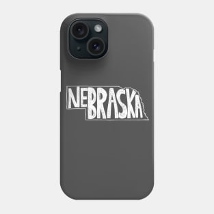 Nebraska (White Graphic) Phone Case