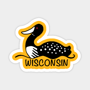 Wisconsin loon Magnet