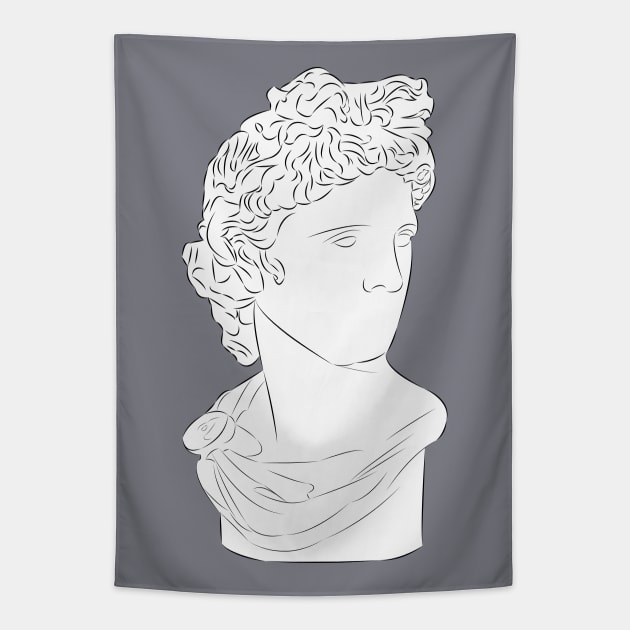 Apollo Belvedere Tapestry by LiLian-Kaff