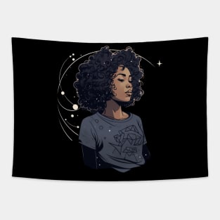 Empowered, confident, and fierce in black Tapestry