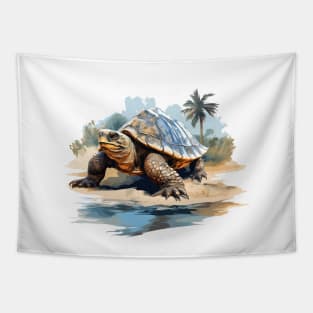 Alligator Snapping Turtle Tapestry