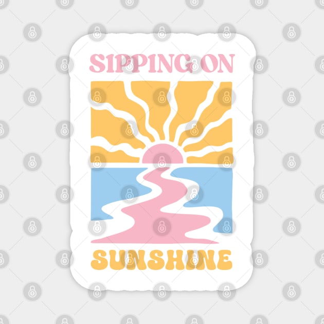 Sipping On Sunshine Magnet by TurnEffect
