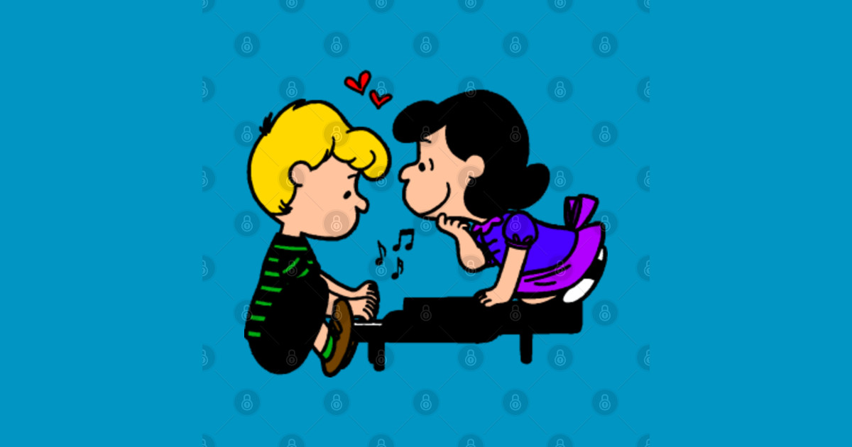 Schroeder & Lucy Peanuts Pin TeePublic