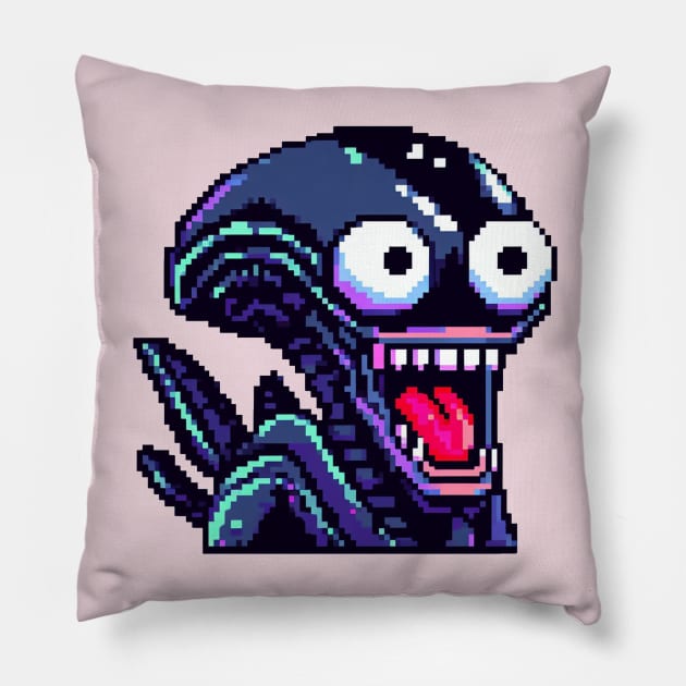 Xenomorph in love Pillow by nerd.collect