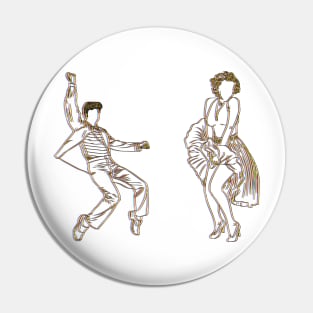 Elvis and Marilyn CMYK Pin