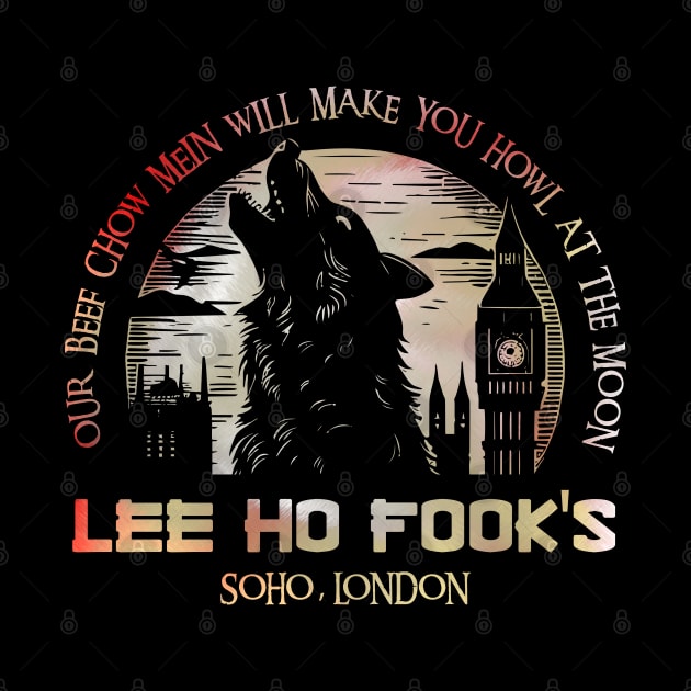 Lee Ho Fooks - Soho London - 1978 - Warren Zevon - Werewolves of London - Howl at the Moon by Barn Shirt USA