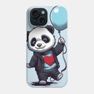 Little Baby Panda with Balloon Phone Case