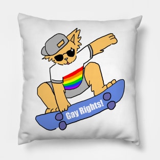 Cool Cat Says Gay Rights Pillow