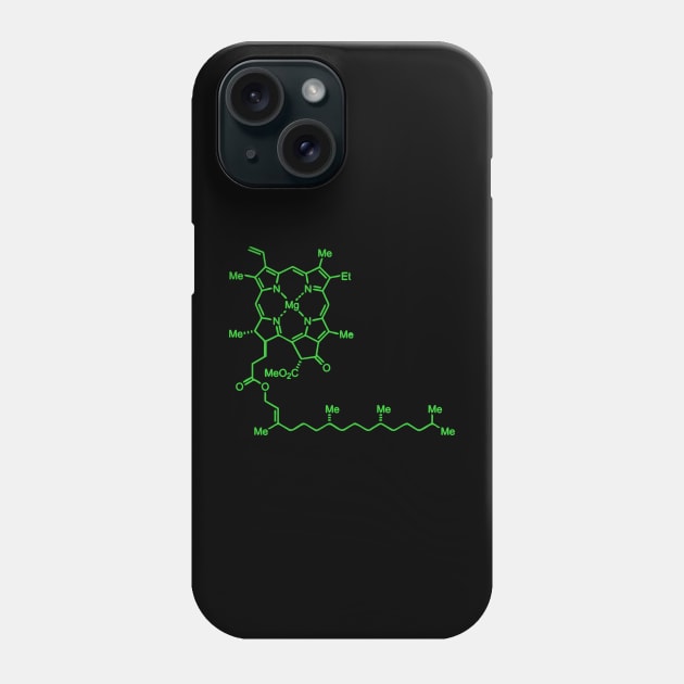 Green Chlorophyll Phone Case by RosArt100