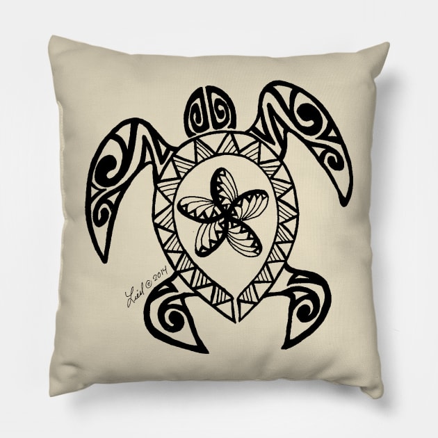 Hawaiian Honu Pillow by HonuHoney