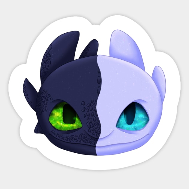 Night Fury Eyes (How to Train Your Dragon) - Night Fury Eyes - Sticker