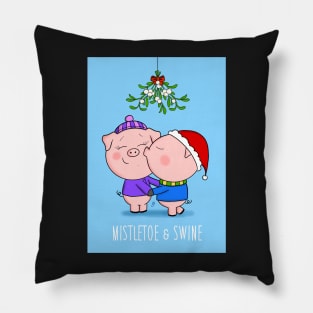 Mistletoe & Swine Pillow