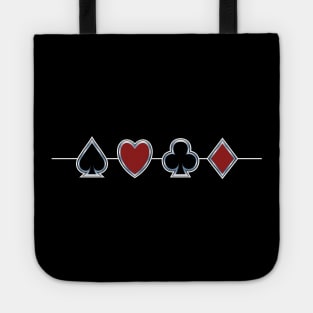 Spades Hearts Clubs Diamonds Tote