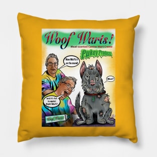 Pukey products 46 “Woof Warts” Pillow