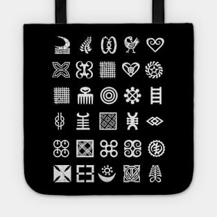 Africa Sankofa Adinkra Symbol Collection Part 2. Tote