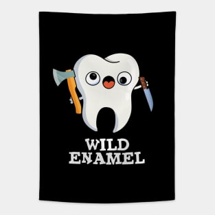 Wild Enamel Cute Wild Animal Tooth Pun Tapestry