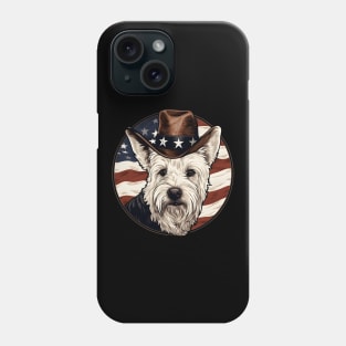 West Highland White Terrier 4th of July Phone Case