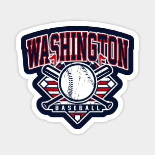 Vintage Washington Baseball Magnet