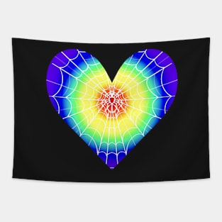 Spider Web Heart V24 Tapestry