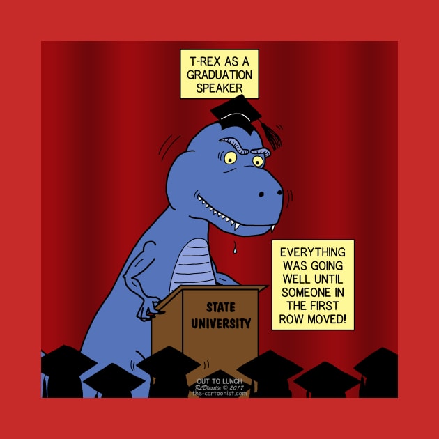 T-Rex as a Graduation Speaker by OutToLunch