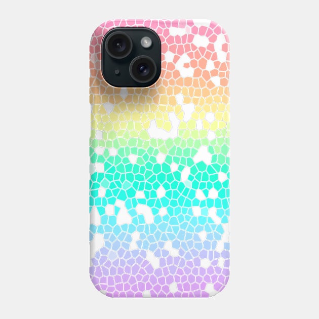 Pastel Pride Flag Mosic Graphic Design Style 2 Phone Case by PurposelyDesigned