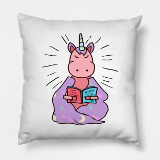 'Unicorn Book Lover' Cool Books Motivational Gift Pillow