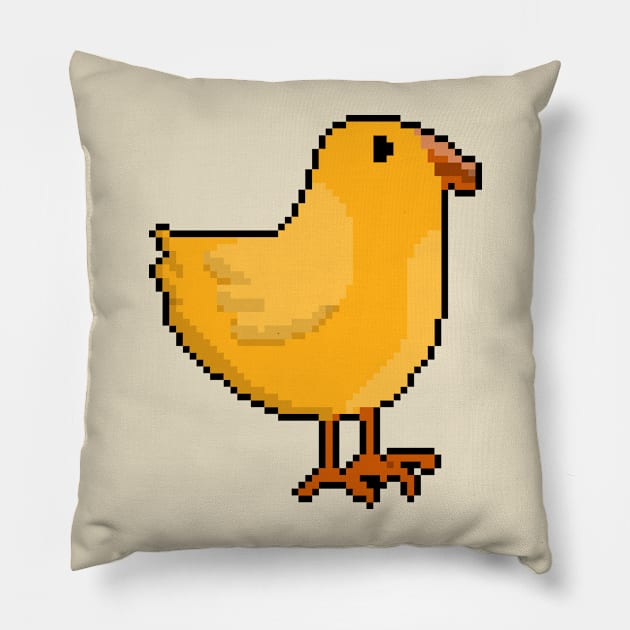 Wildlife's Pixel Mosaic Chiken Pillow by Pixel.id